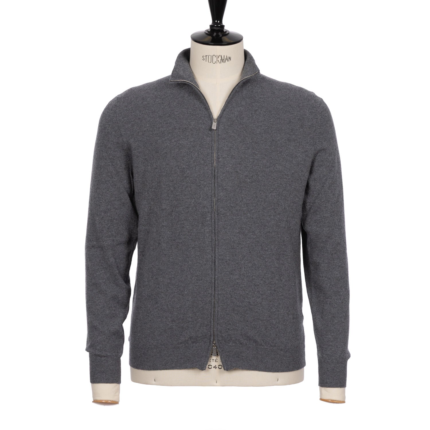 Zip Cardigan "Favonio Open" made from pure Cashmere